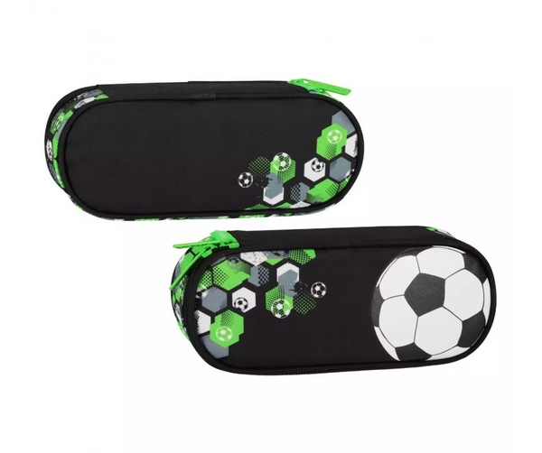Piórnik saszetka 1zamek Football Green 550910 STARPAK